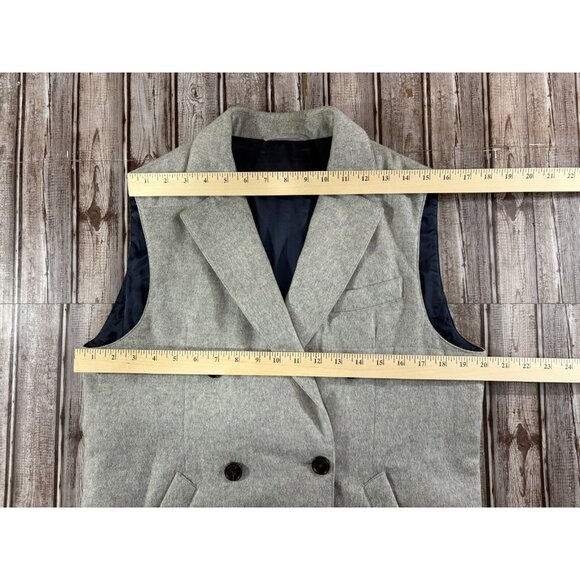 Suitsupply 100% Cashmere Carlo Barbera bodywarmer waiscoat vest sz M color grey - Picture 6 of 7